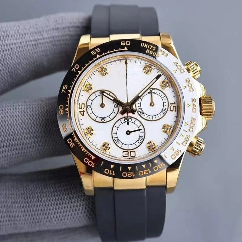 Designer Luxury fully Automatic Mechanical Watch 41mm Ceramic Dial luminous Watch Stainless steel Strap Slider Sapphire mirror Watch