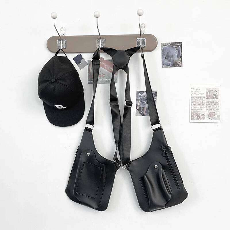 Men's and women's sports chest bags, leisure outdoor large capacity portable hanging bags