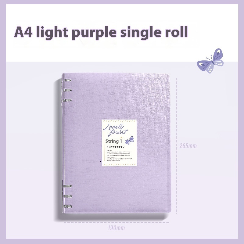 Thickened Detachable Ring Binder Non-Hand-Pressing B5 Loose-Leaf Notebook for Middle and High School Students