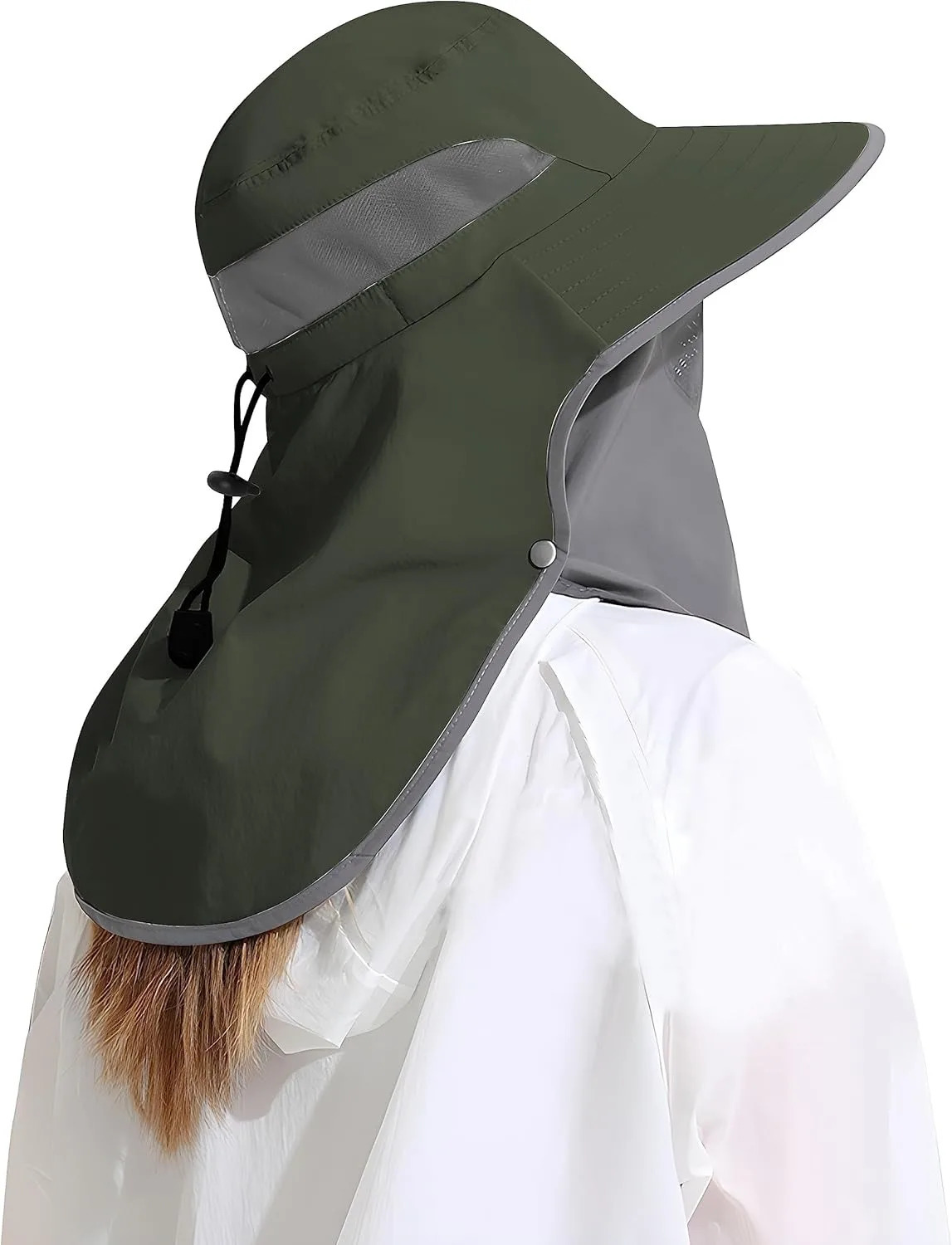 Outdoor Sun Hat Detachable Neck Face Flap UPF 50UV Protection Visor Fishing Hats with for Men Women y250625