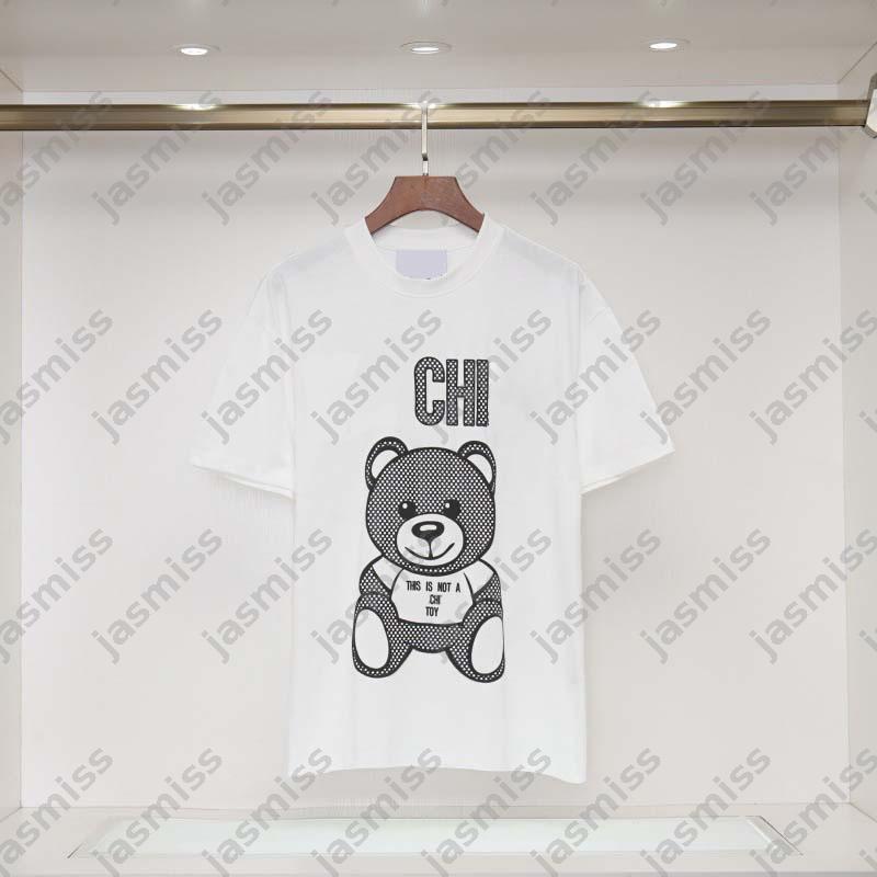 Bear Print Luxury Tshirt Women 60 Style Designer T-Shirt For Men Letter Short Sleeves Tees Tops Teeshirt -8 Unisex Tee Shirts Top Clothes Clothing DZD2506301