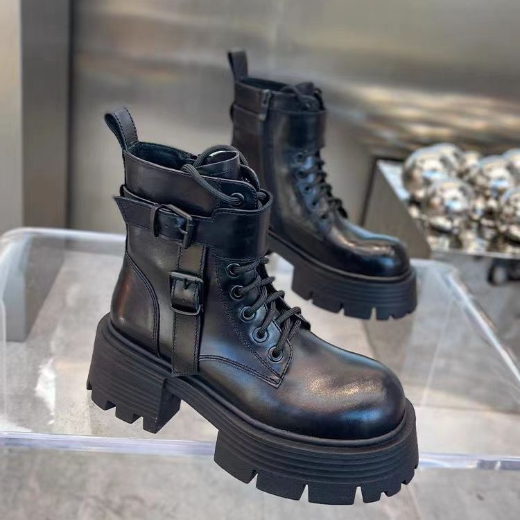 Women's ankle boots, casual warm sports shoes, hot metal details, autumn and winter new styles