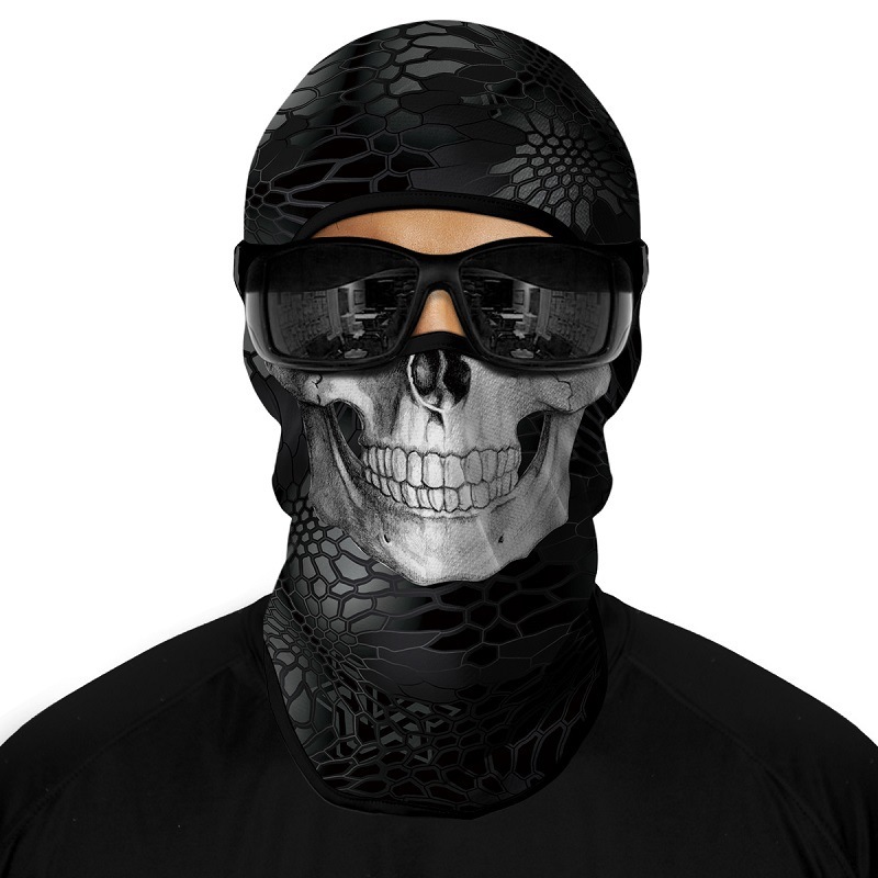 Outdoor Sports Sun Protection Ice Silk Quick Dry Motorcycle Mask Iced Out Clown Hip Hop Cycling Headgear Ski Mask