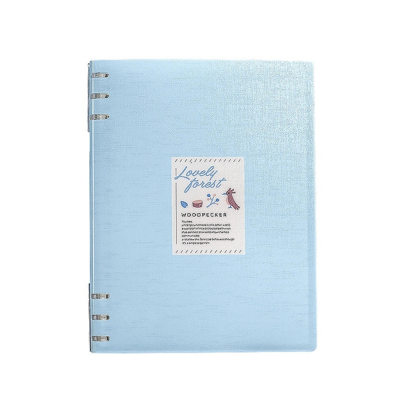 Thickened Detachable Ring Binder Non-Hand-Pressing B5 Loose-Leaf Notebook for Middle and High School Students