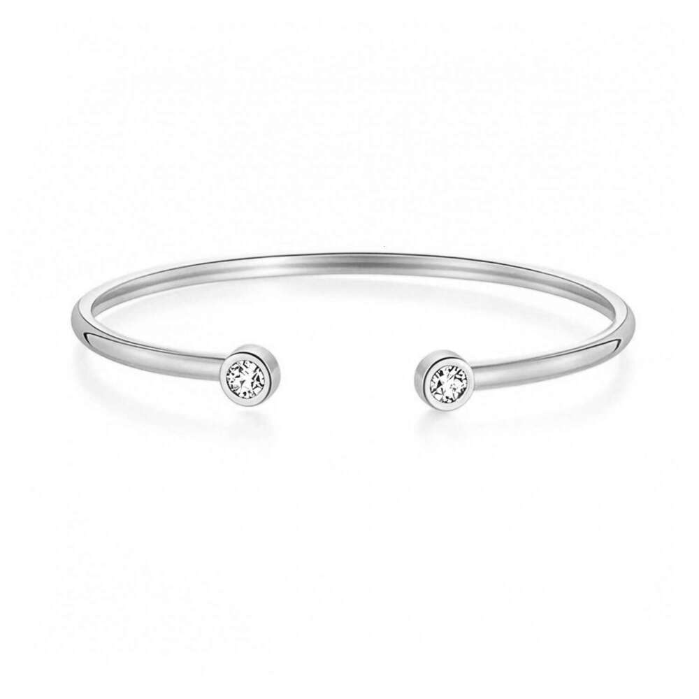 25New Luxury Jewelry Designer Bracelet Hot Selling Jewelry Fashionable Diamond Set Adjustable Opening Bracelet Non Fading Zircon Plated 18k Gold Simpl