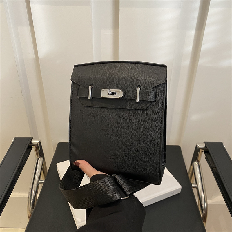 2023 New High-End Fashionable Versatile Genuine Leather Jipai Single Shoulder Crossbody Universal Men's Women's Bag