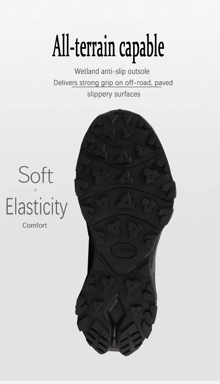 Outdoor leisure hiking shoes for women, breathable and lightweight, waterproof and anti-skid for men's autumn and winter mountaineering shoes, cr