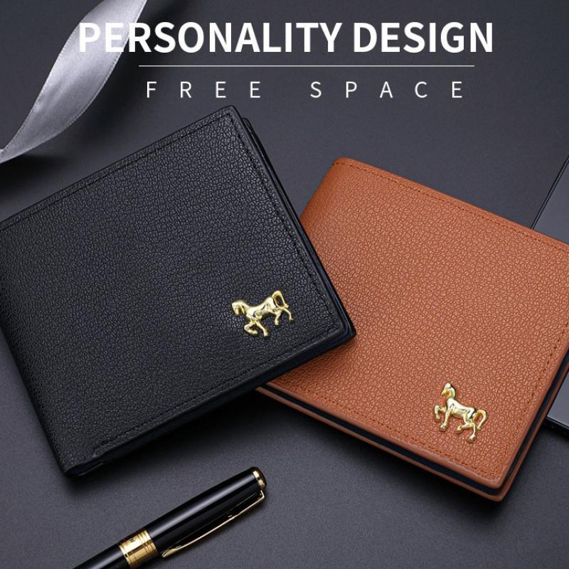 New Men's Horizontal Wallet Multi-Functional Business Zipper Coin For Men Wallet With Credit Card Holder