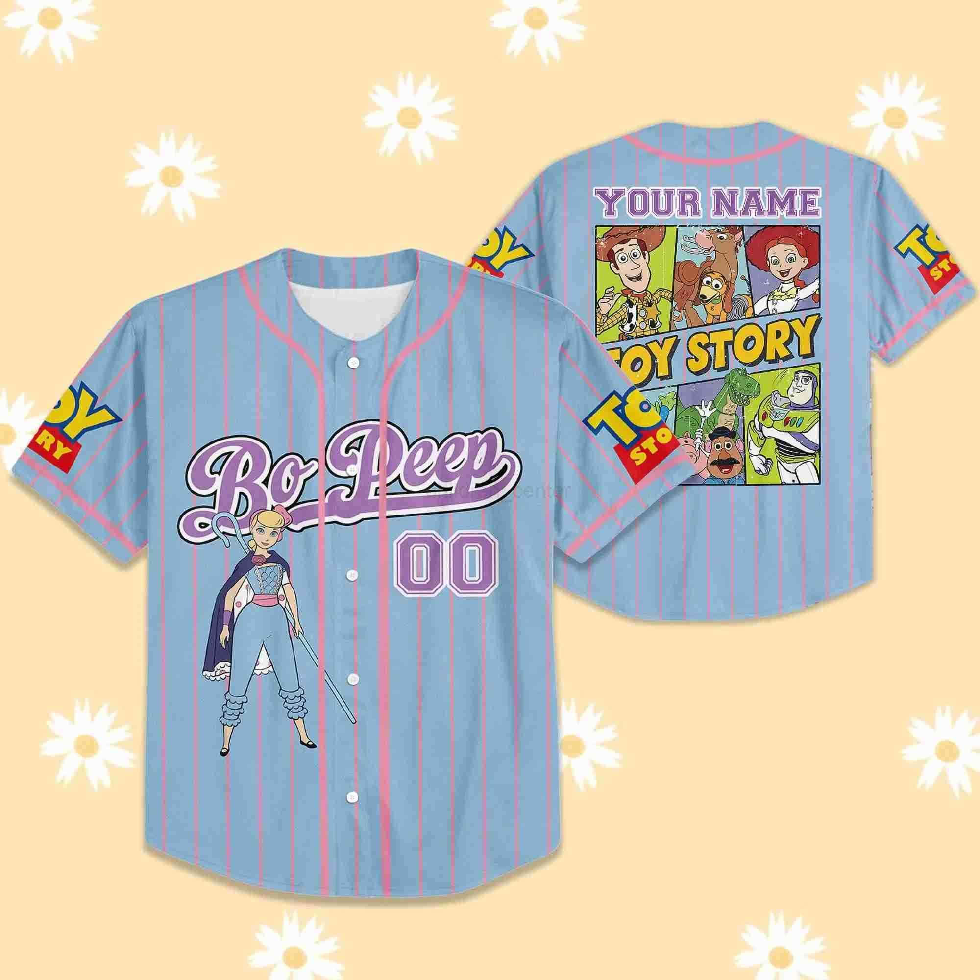 Disney New Custom Name And Number Disney Toy Story Series Baseball Jersey Team Series Select Style Disneyland Childrens Birthday Gift W250707