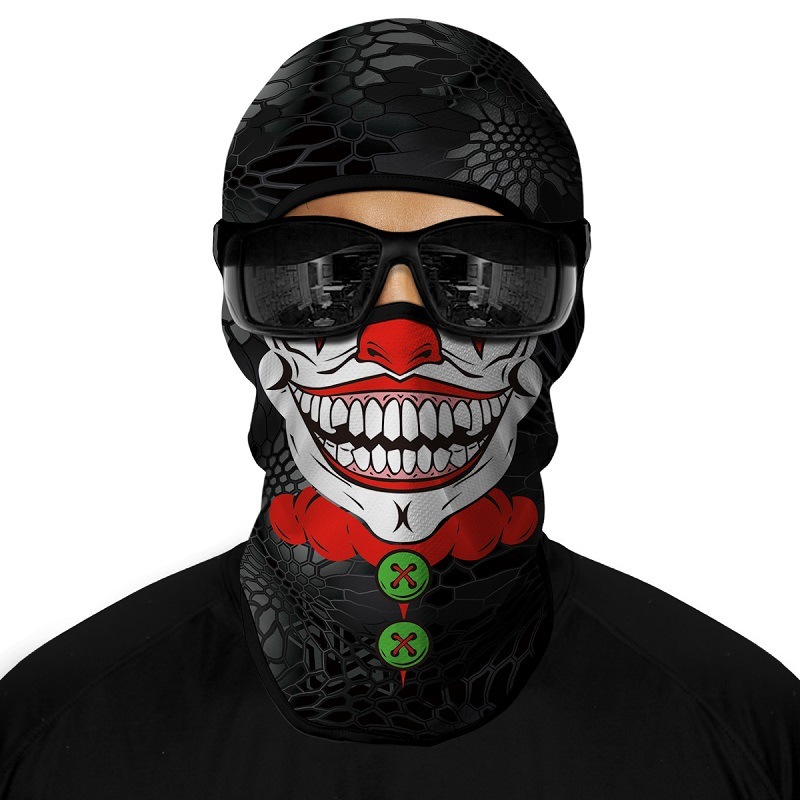 Outdoor Sports Sun Protection Ice Silk Quick Dry Motorcycle Mask Iced Out Clown Hip Hop Cycling Headgear Ski Mask