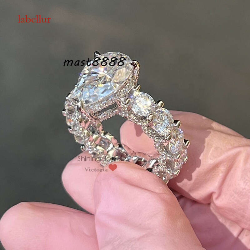 5cts Main Stone Vintage Engagement Moissanite Ring White Gold