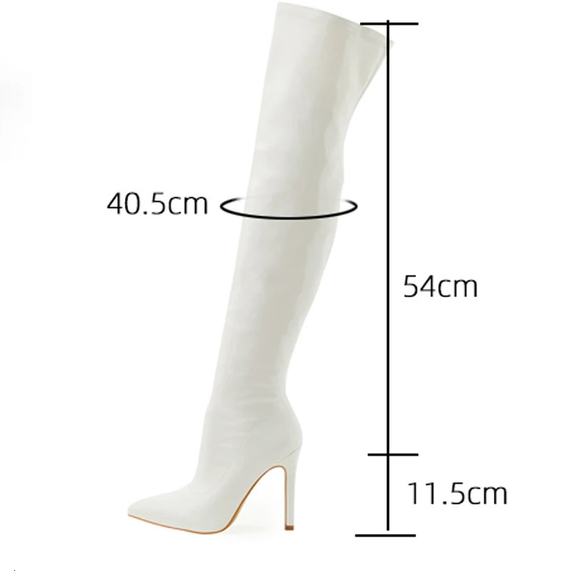 Eilyken Sexy Stiletto High Heels Women Over-the-Knee Boots Pointed Toe Strippers Ladies Shoes Pole Dancing Long Botas De Mujer 250714