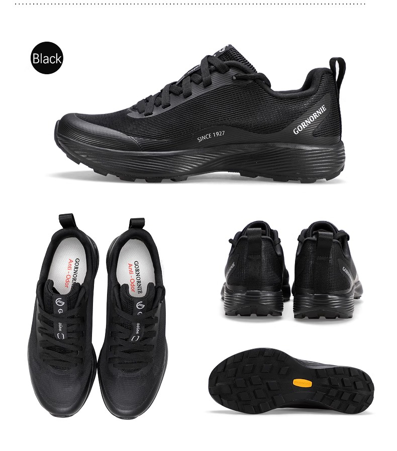 Outdoor leisure with mesh ventilation, anti-slip, shock-absorbing, mountaineering, cross-country running shoes