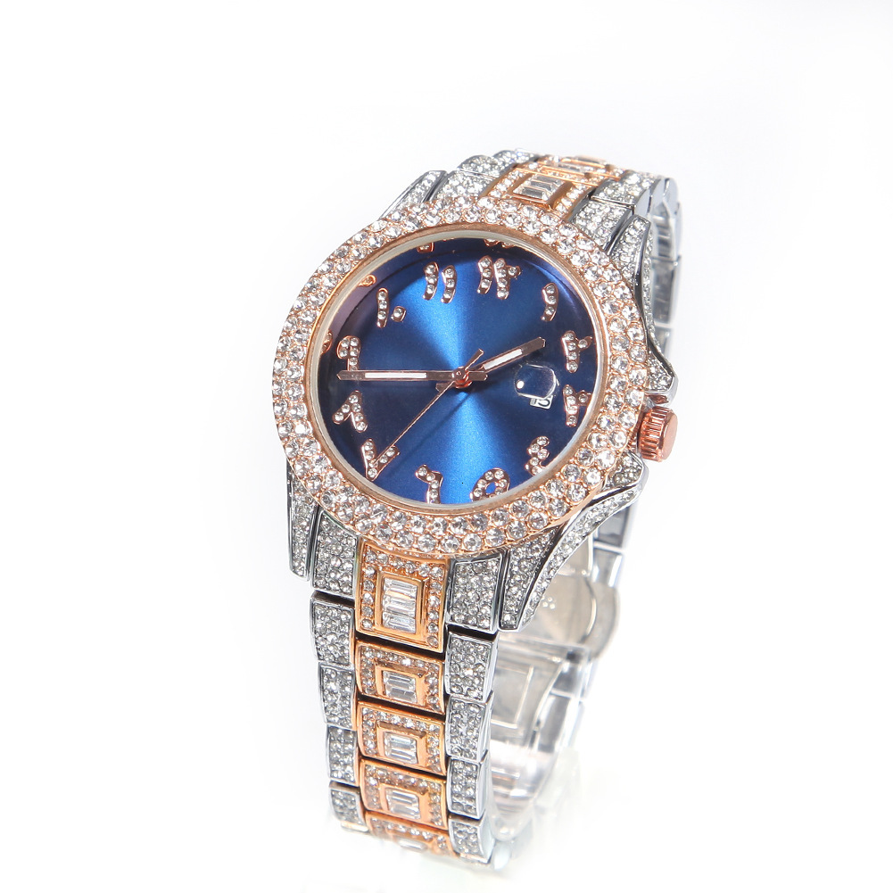 Luxury Jewelry VVS Moissanite High Quality Hip Hop New Colorful Dial Fashion Mechanical Watch Creative Unique Round Dial Iced Out Men's Watch Pas