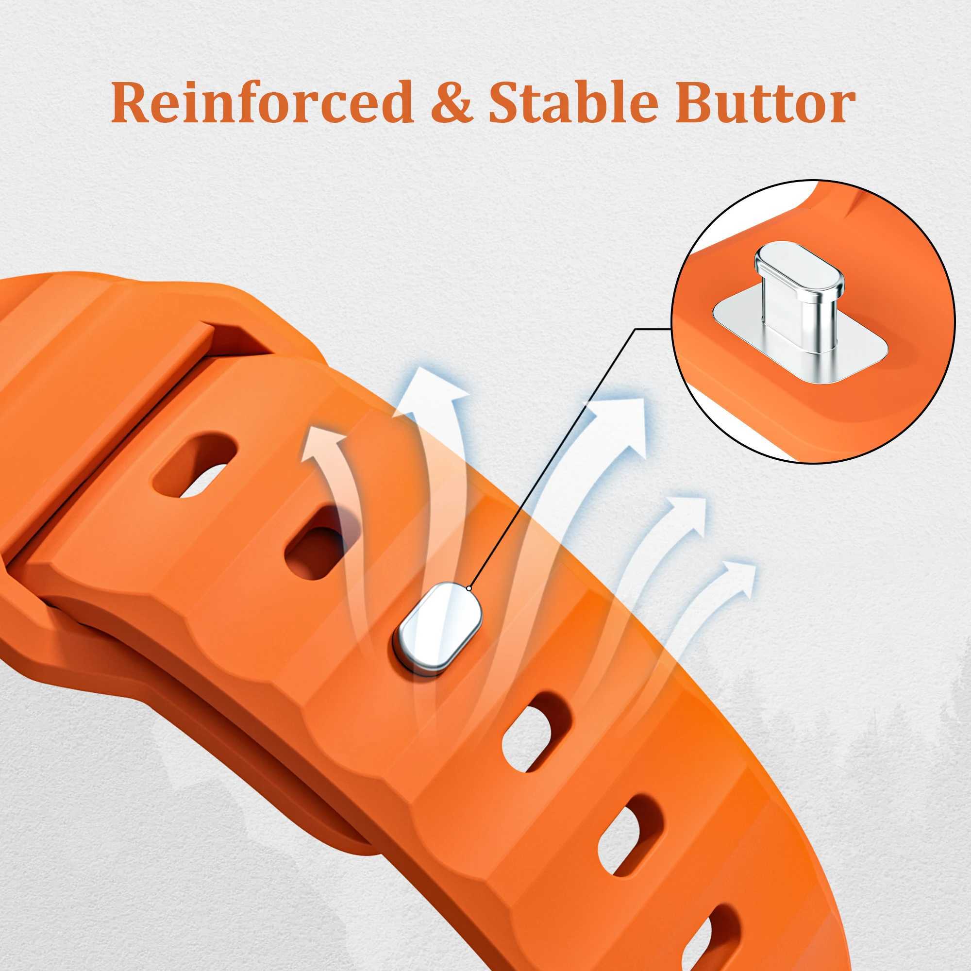 Silicone Strap for Apple Watch Ultra 2 Band 49mm 45mm 44mm 42mm 46mm Accessories Sport Correa Bracelet iWatch 10 9 8 7 6 SE 5 4 W250630
