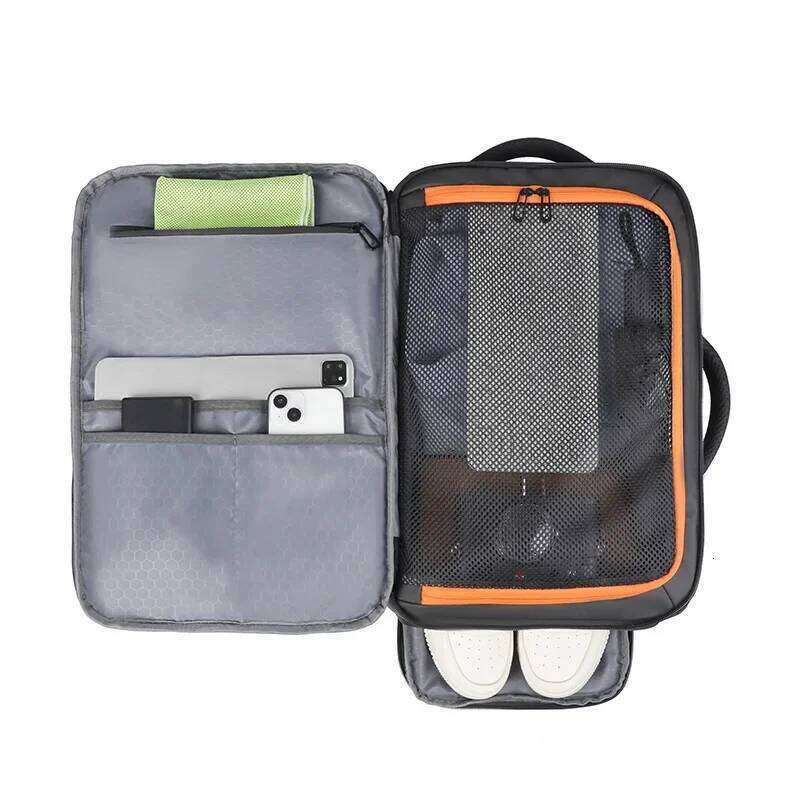 Smart Multi Layer Unisex Backpack - USB Port,Wet/Dry Zones & Shoe Compartment,Lightweight Oxford for Work/Travel/Daily Use
