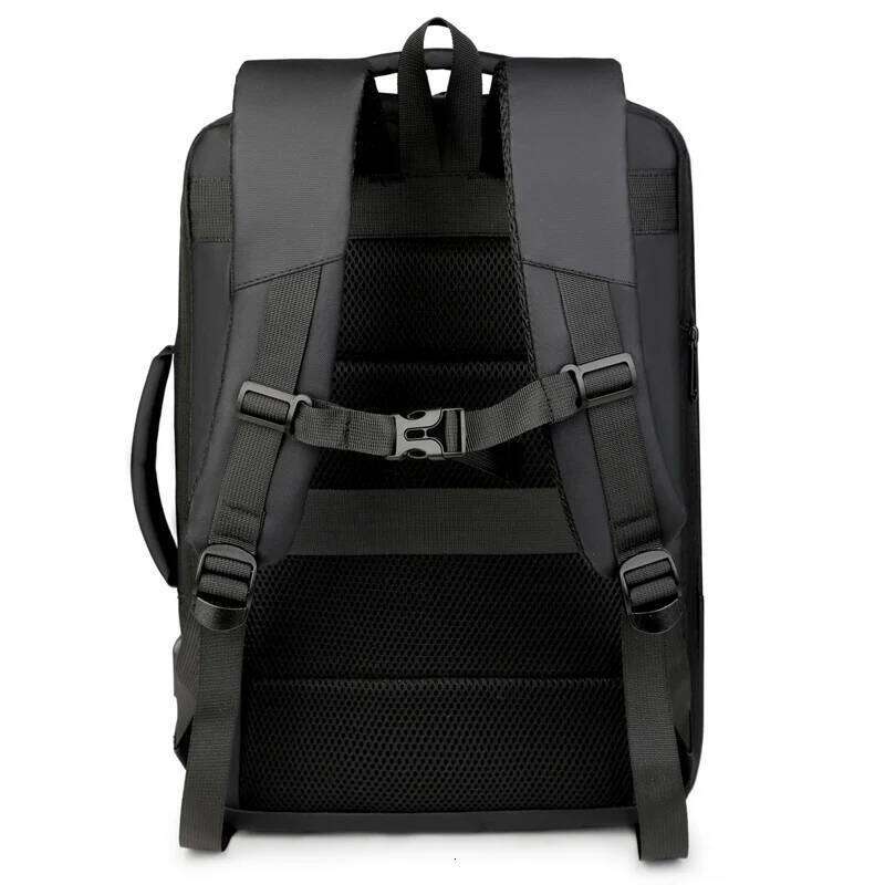 15.6-inch men's and women's laptop backpacks, black USB charger, lage strap, lightweight waterproof travel backpack
