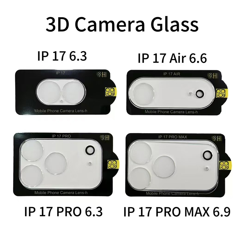 3D HD Clear Scratch-Resistant Rear Camera Lens Protector Tempered Glass With Flash Circle For iPhone 17 Air 16e 16 15 14 13 12 Mini 11 Pro Max
