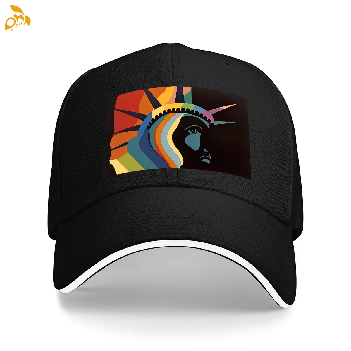 free shipping of customized American sandwich baseball cap -6 panels with exquisite patterns from US