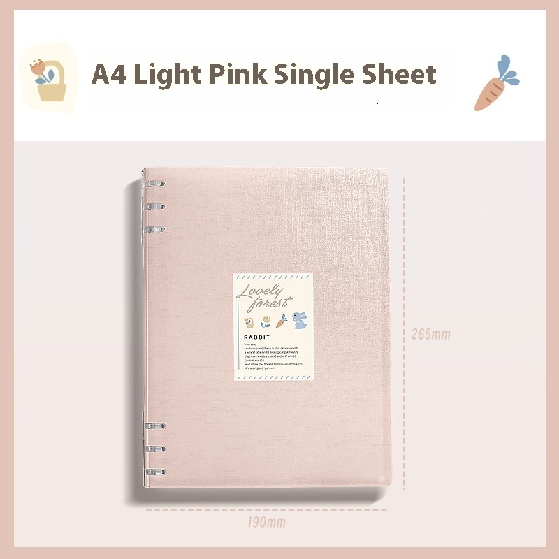 Thickened Detachable Ring Binder Non-Hand-Pressing B5 Loose-Leaf Notebook for Middle and High School Students