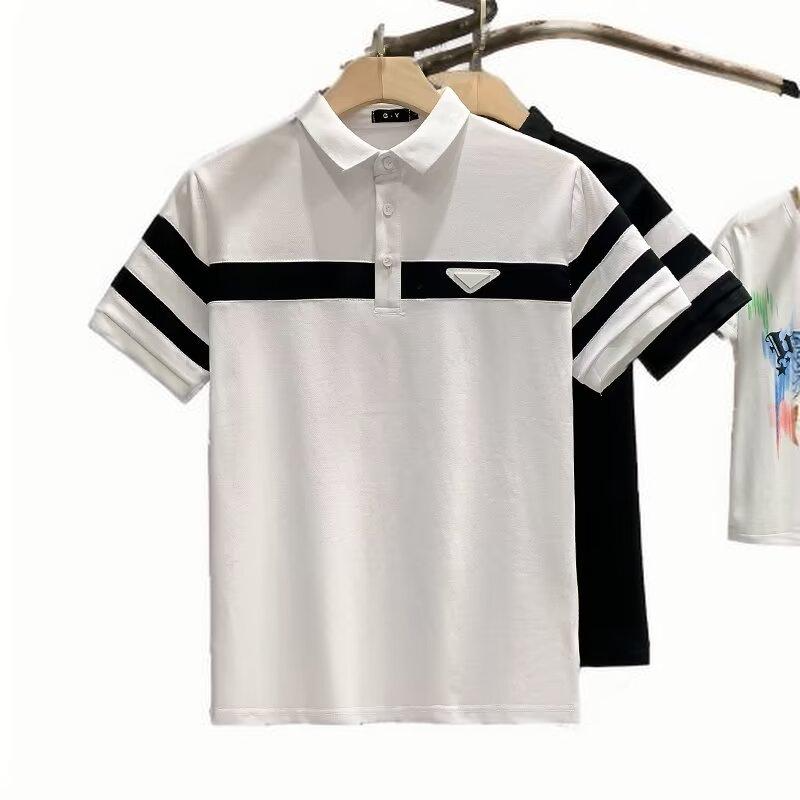 POLO shirt men's summer new style all kinds of striped leisure youth fashion business lapel short-sleeved 2025