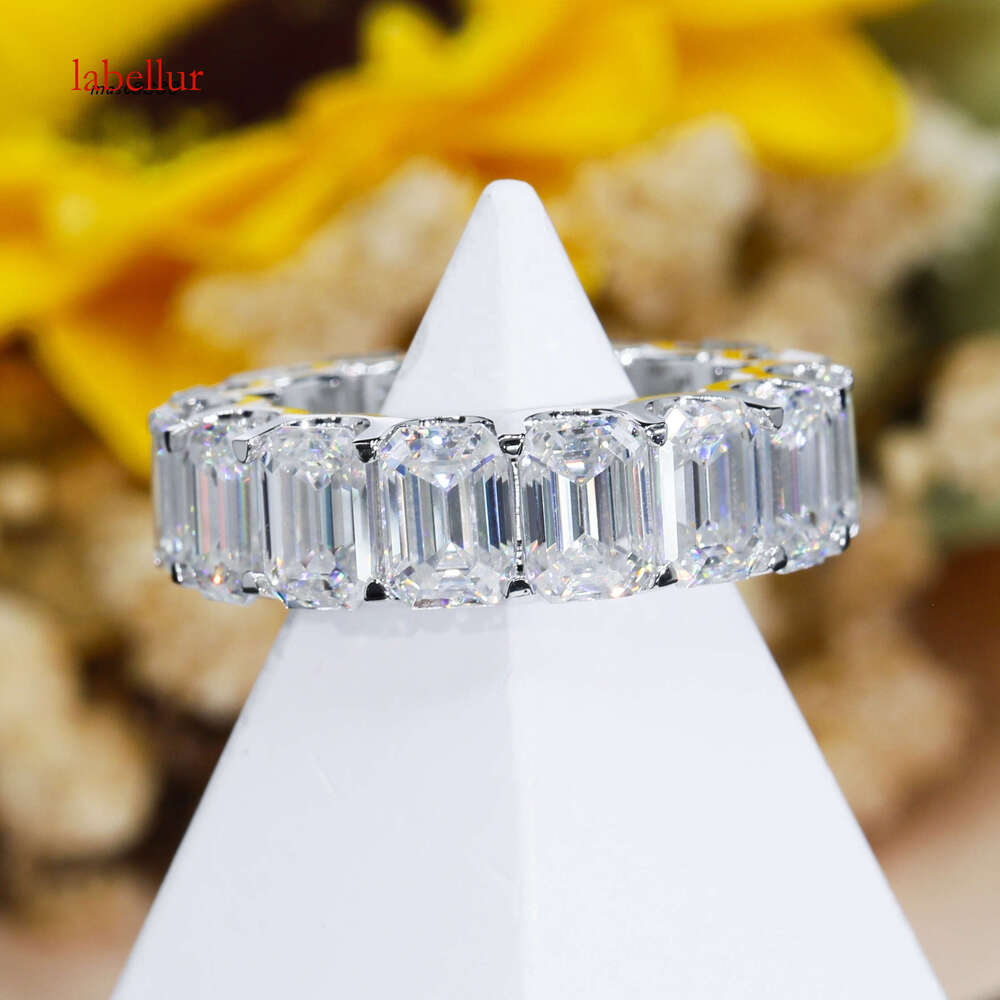 Fashion Rings Jewelry Women Sterling Sier Dia Vvs Moissanite Engagement Ring