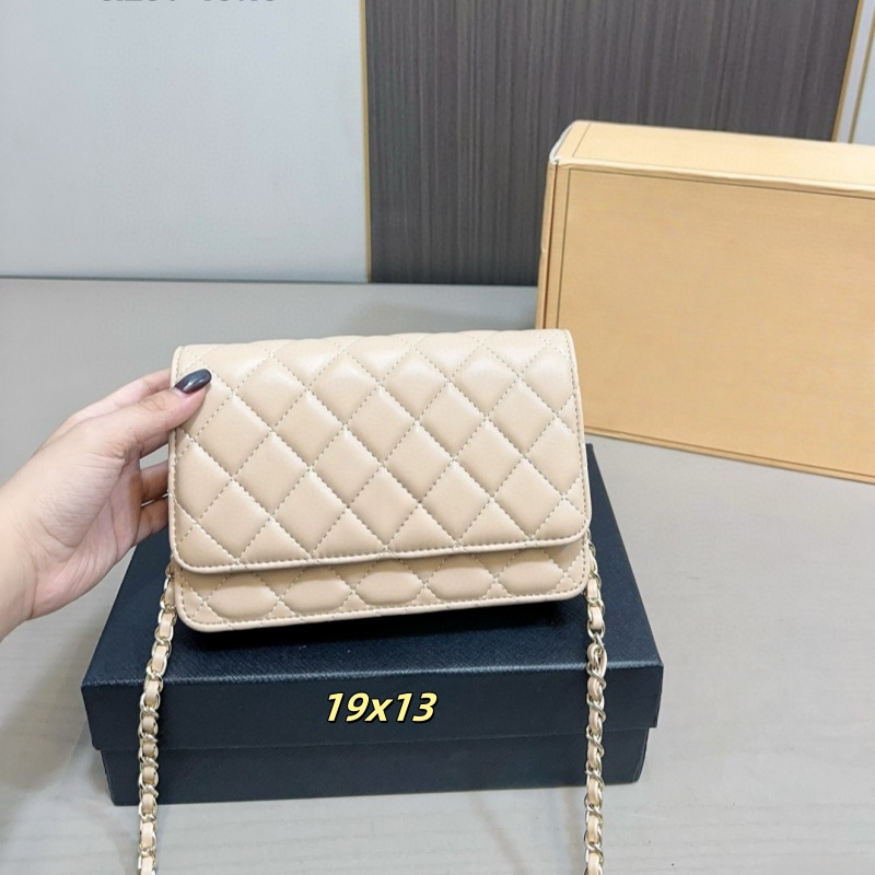 Cosmetic Bags Fashion Designer Woman Bag Women woc Shoulder bag Handbag Purse Flap Bag Genuine Leather cross body chain high grade quality crossbody bags Mini 19cm