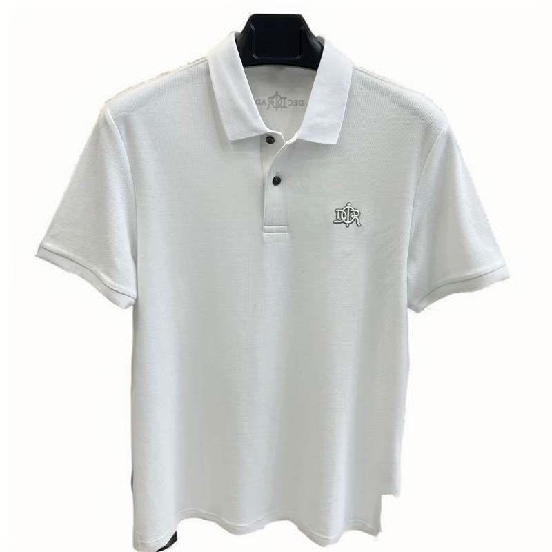 Supply embroidered collared short-sleeved men's summer Paul polo casual pure cotton T-shirts 2025