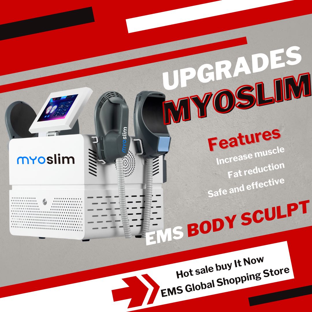 Professional Myoslim RF Body Sculpting Machine with 2/4/5 Handles Muscle Training Muscle Stimulator EMS Body Slimming Fat Burning Equipment