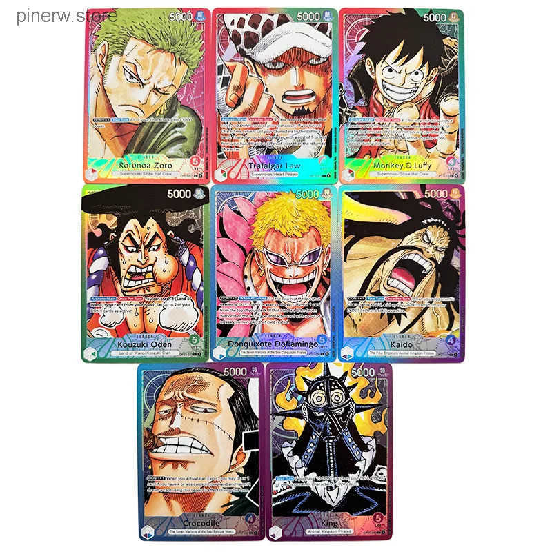 One Piece OPCG English Leader Sabo Nami Law Ace Sanji Replica Sakazuki Reiju Perona Cards L250630