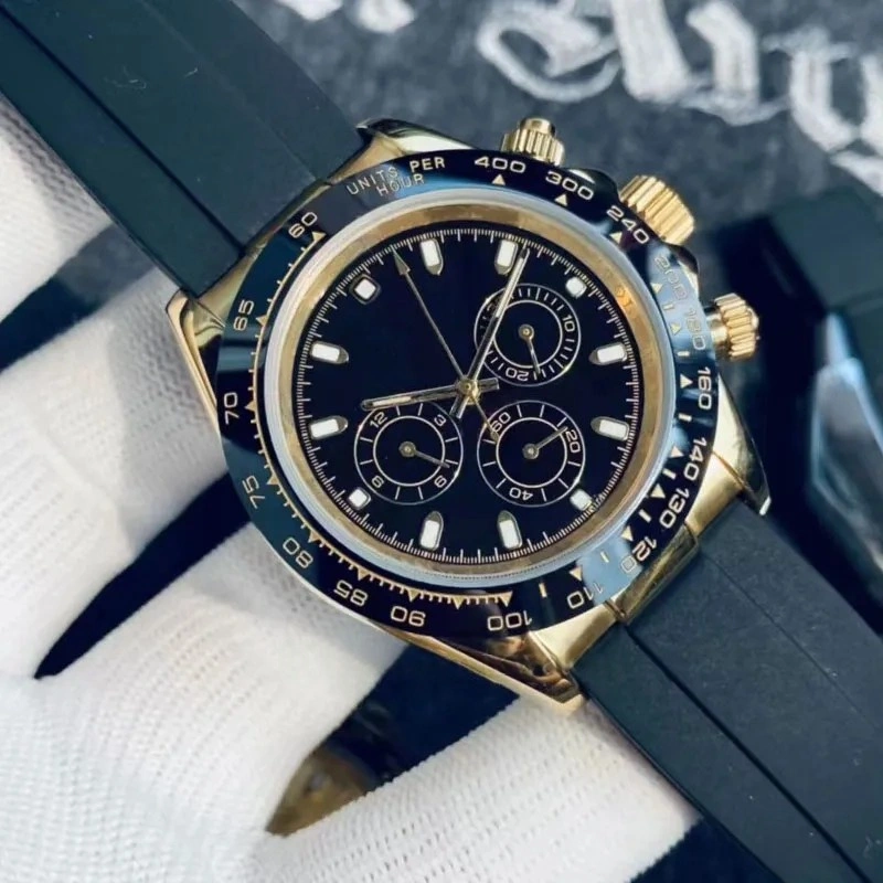 Sliding lock luxury ceramic bezel sapphire glass men's watch 2813 automatic mechanical watch 41mm fashion watches men's 904L stainless watch