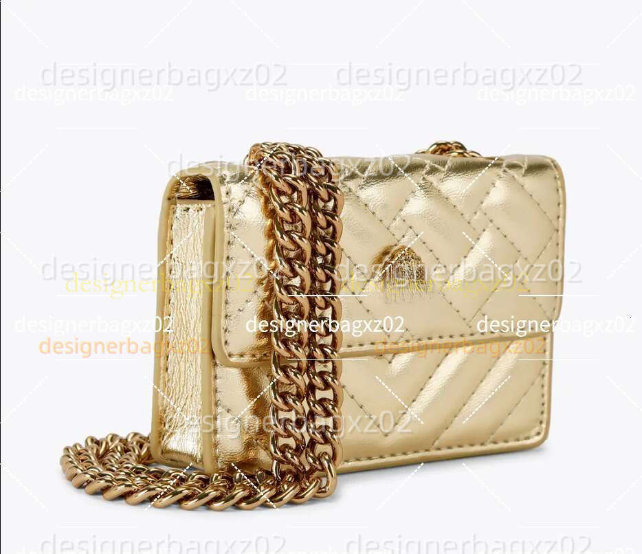 Mini Kurt Gigers Bag Designer Bag Eagle Head Shoulder Bag London Micro Kurt Embroidered Block Shiny Card Holder Shoulder Crossbody Chain Lousi Viton Bag Saint Barth