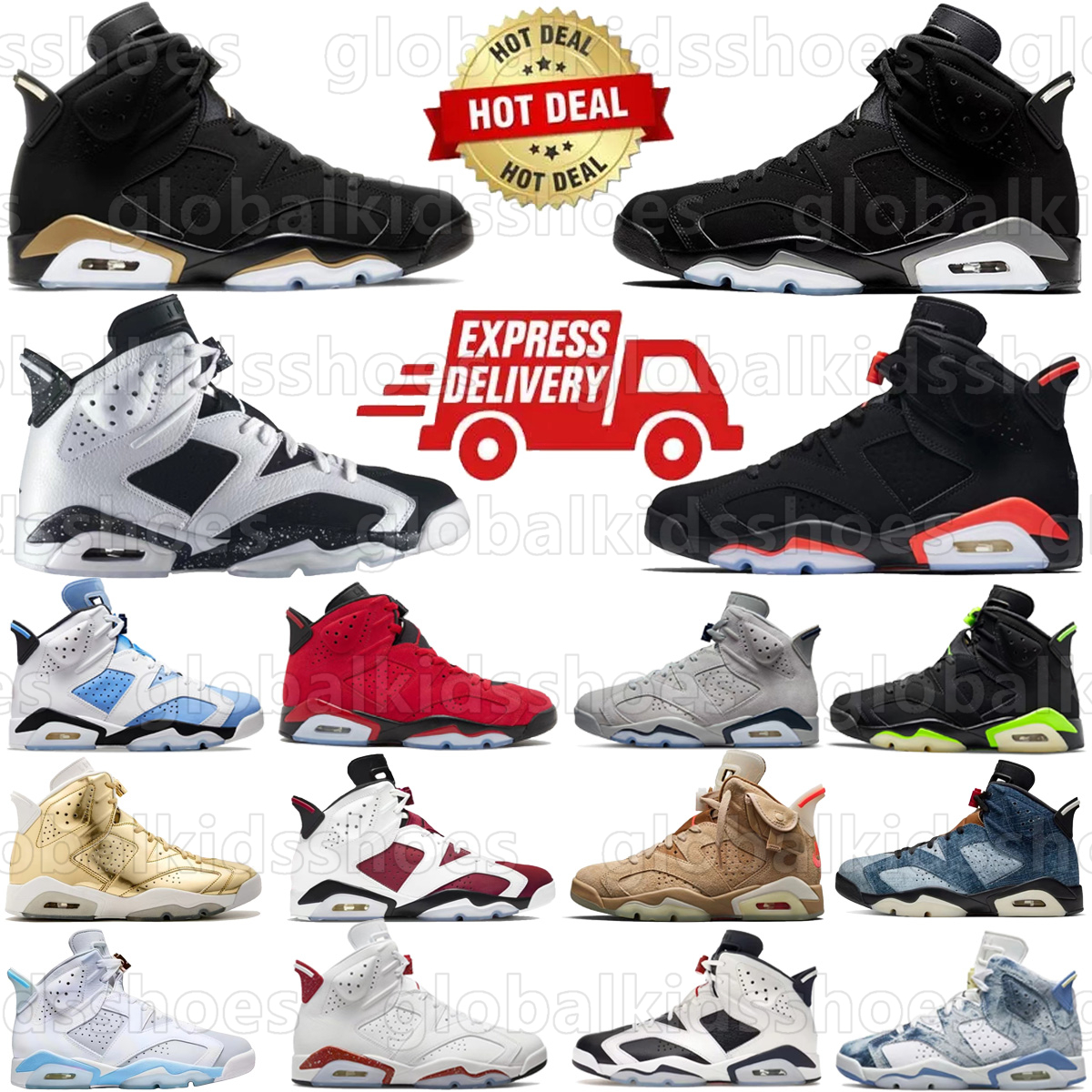 Desinger shoes 6s Basketball Shoes For Men Women Metallic Sliver Infrared Oreo Electric Green Geogetownh Maroonls Outdoor Sports Trainers