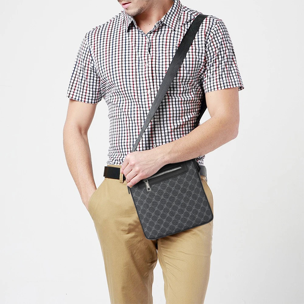 Casual Single Shoulder Crossbody Bag Sling Chest Mens Business Small Square Messenger 250627