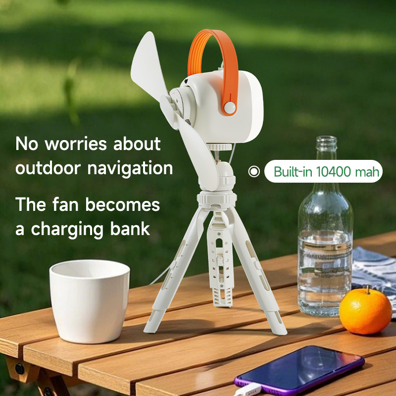 Portable Air Conditioner Unit Combining Small Ceiling Fan, Mobile Charger, Music Player & Ultra Long Range IR Controller