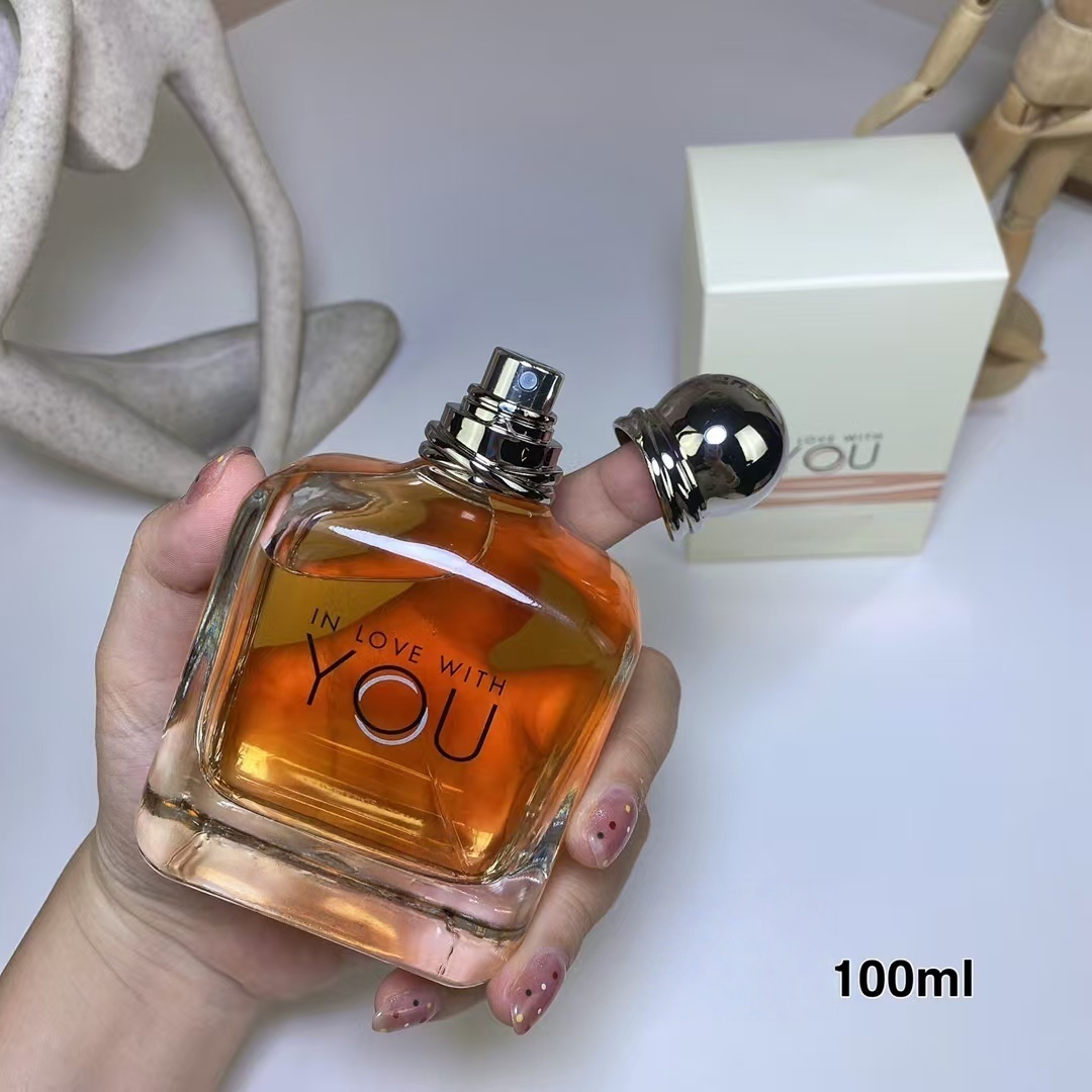 Designer men and women perfume power of you alloy cover perfume In Love With You series GIO series men's cologne quick effect spray high-quality 100ml EDP 3.3oz