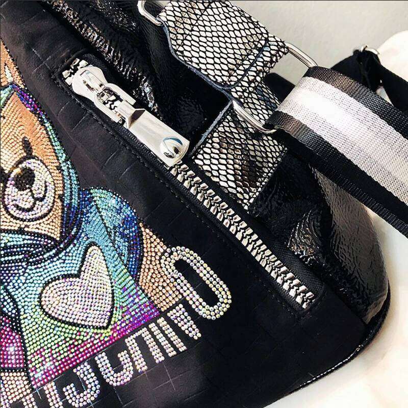 2024 New Brand Women's Backpack Colorful Dias Cute Bear Bagpack Large Capacity Fashion Shoulder Bag Girl' Schoolbag