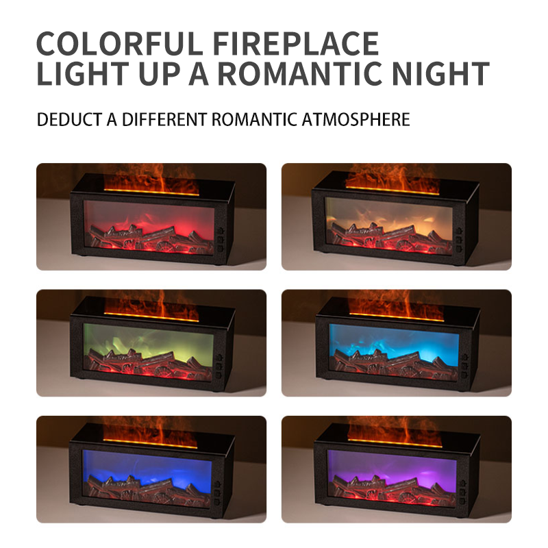 Scented Aromatherapy Diffuser Fireplace for Home Relaxation