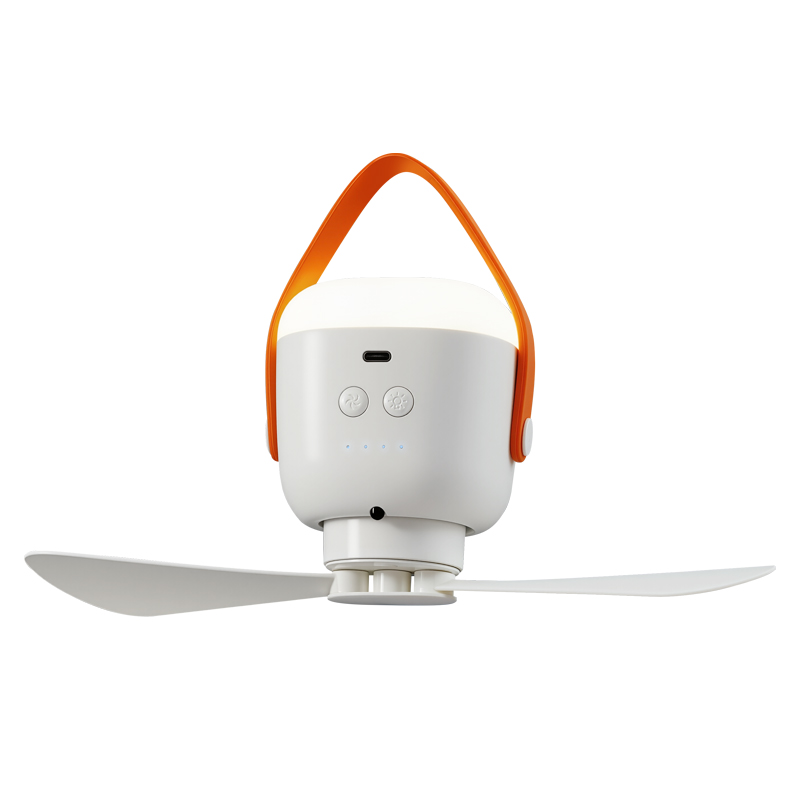 Portable Air Conditioner Unit Combining Small Ceiling Fan, Mobile Charger, Music Player & Ultra Long Range IR Controller