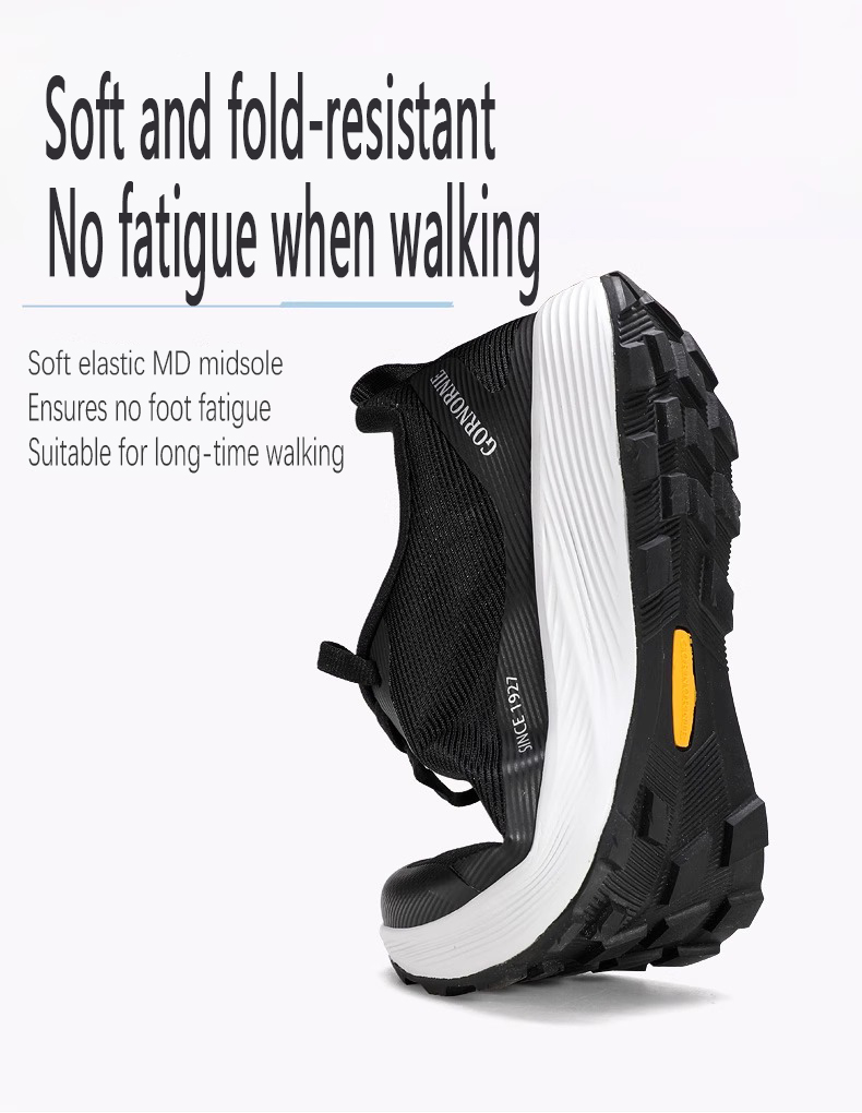 Men's and women's sports abrasion-resistant lace-up outdoor hiking shoes, breathable cross-country running shoes