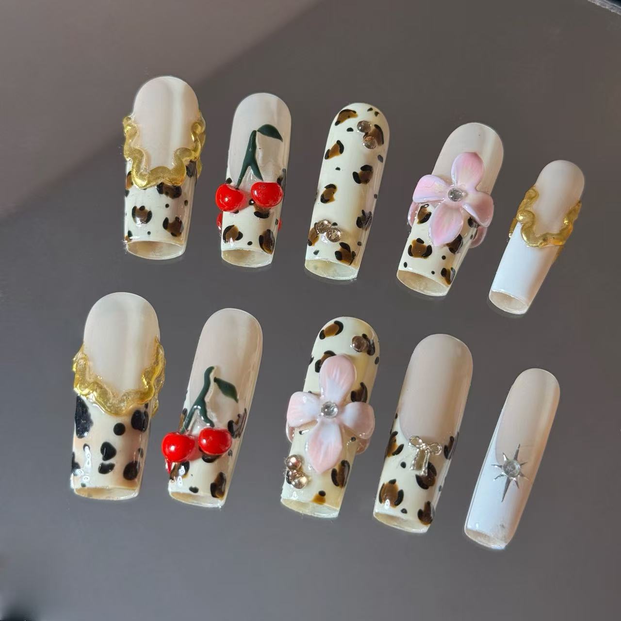 High-Quality Handmade Nail Stickers Easy Application and Long-Lasting Beauty