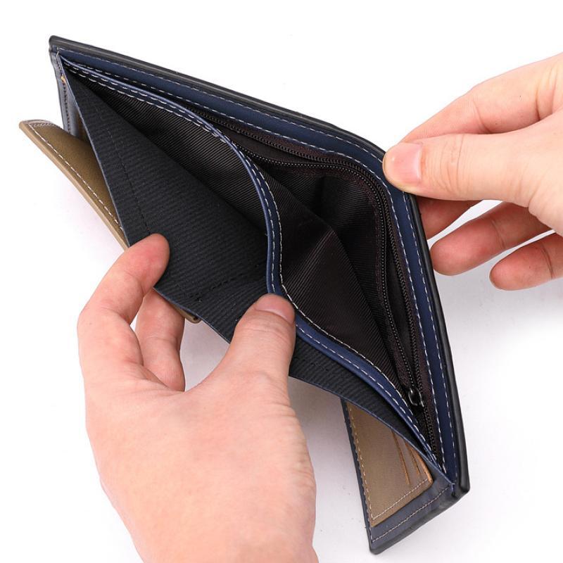 New Men's Horizontal Wallet Multi-Functional Business Zipper Coin For Men Wallet With Credit Card Holder