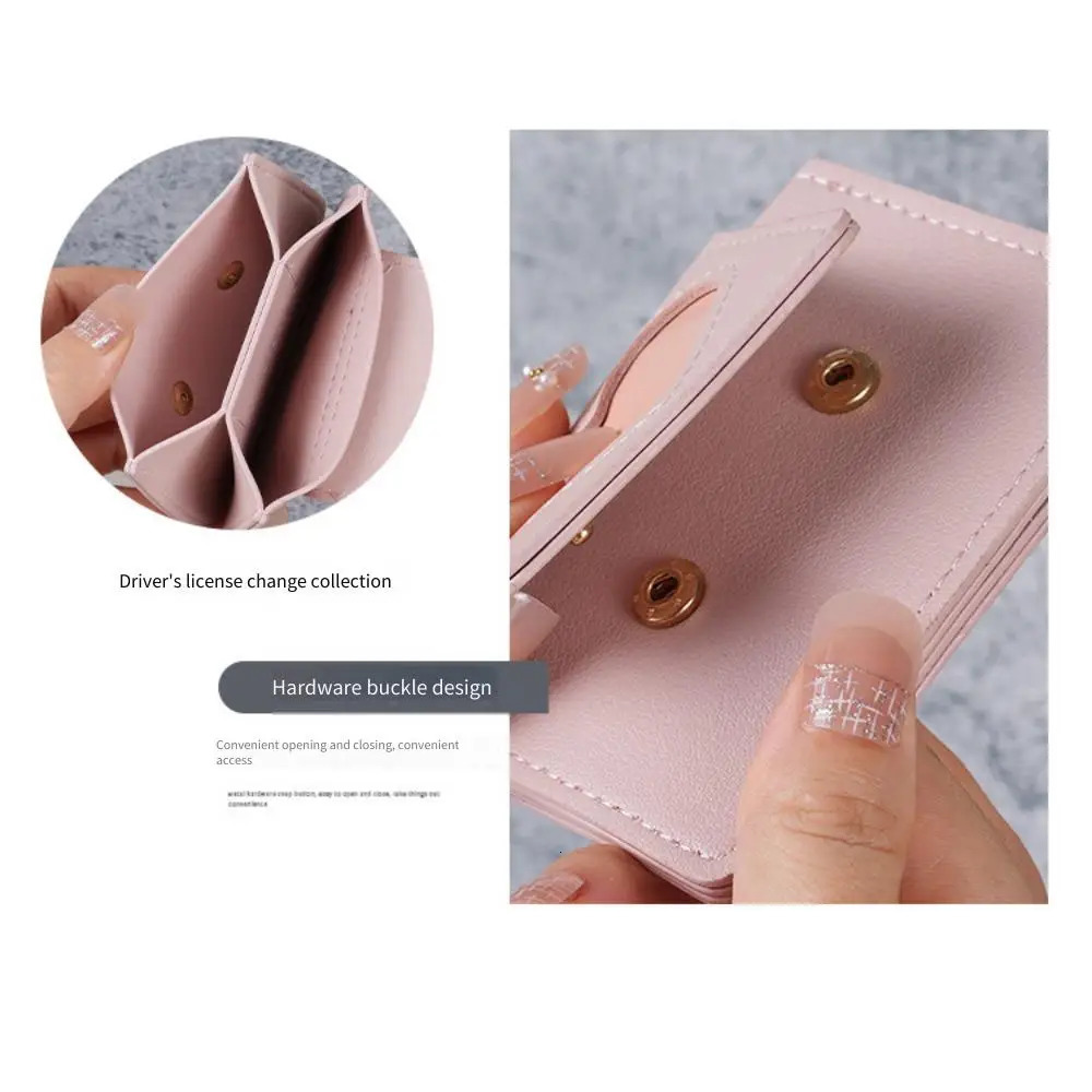 ladies ins wind Korean love imprint short Fashion Mini Short Wallets womens coin purse 250624 Y260206