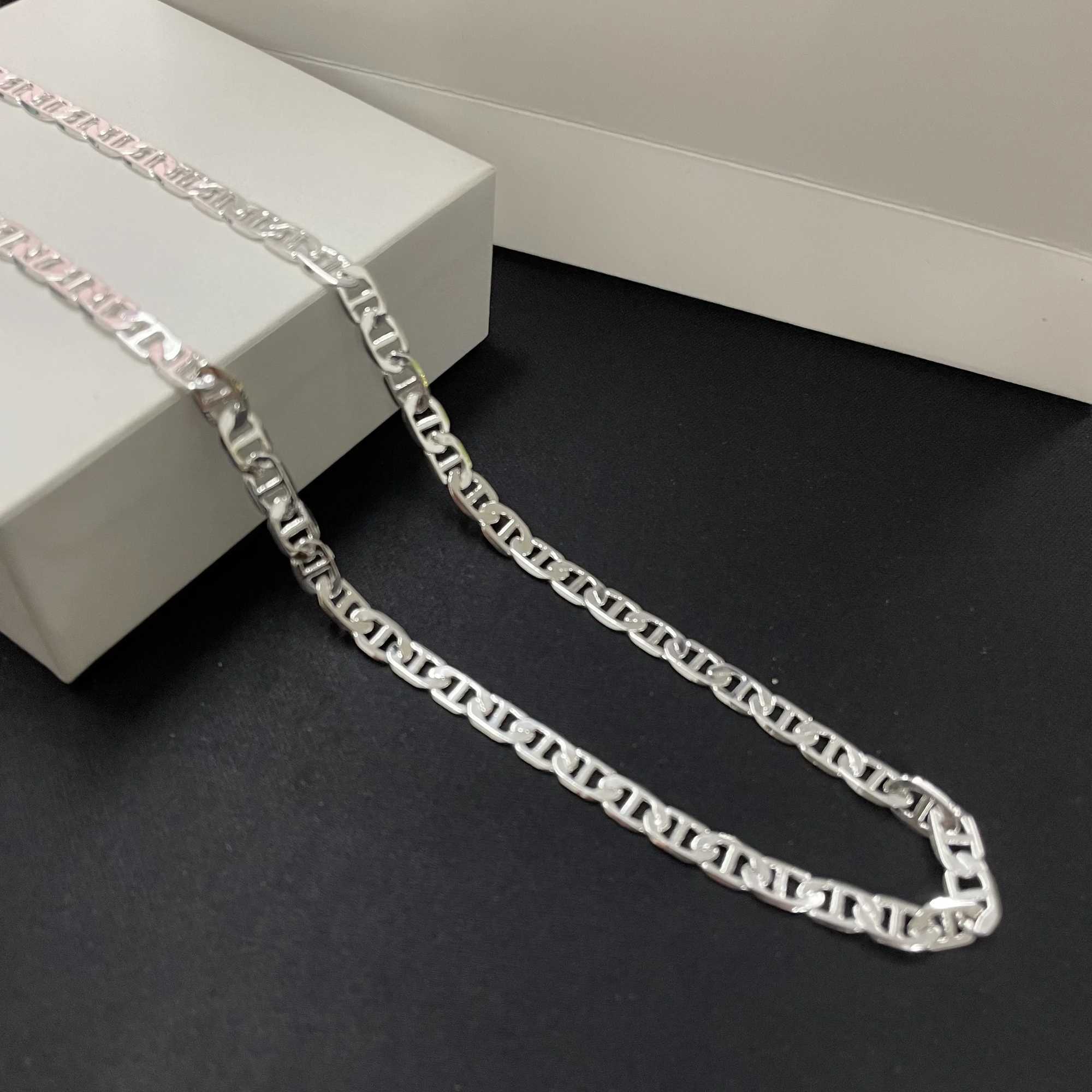 20-60CM 925 Sterling Silver 6MM Chain Men Women Necklace Bracelet 18K Gold Plated Luxury Quty Jewelry Wholesale Accessories W250630
