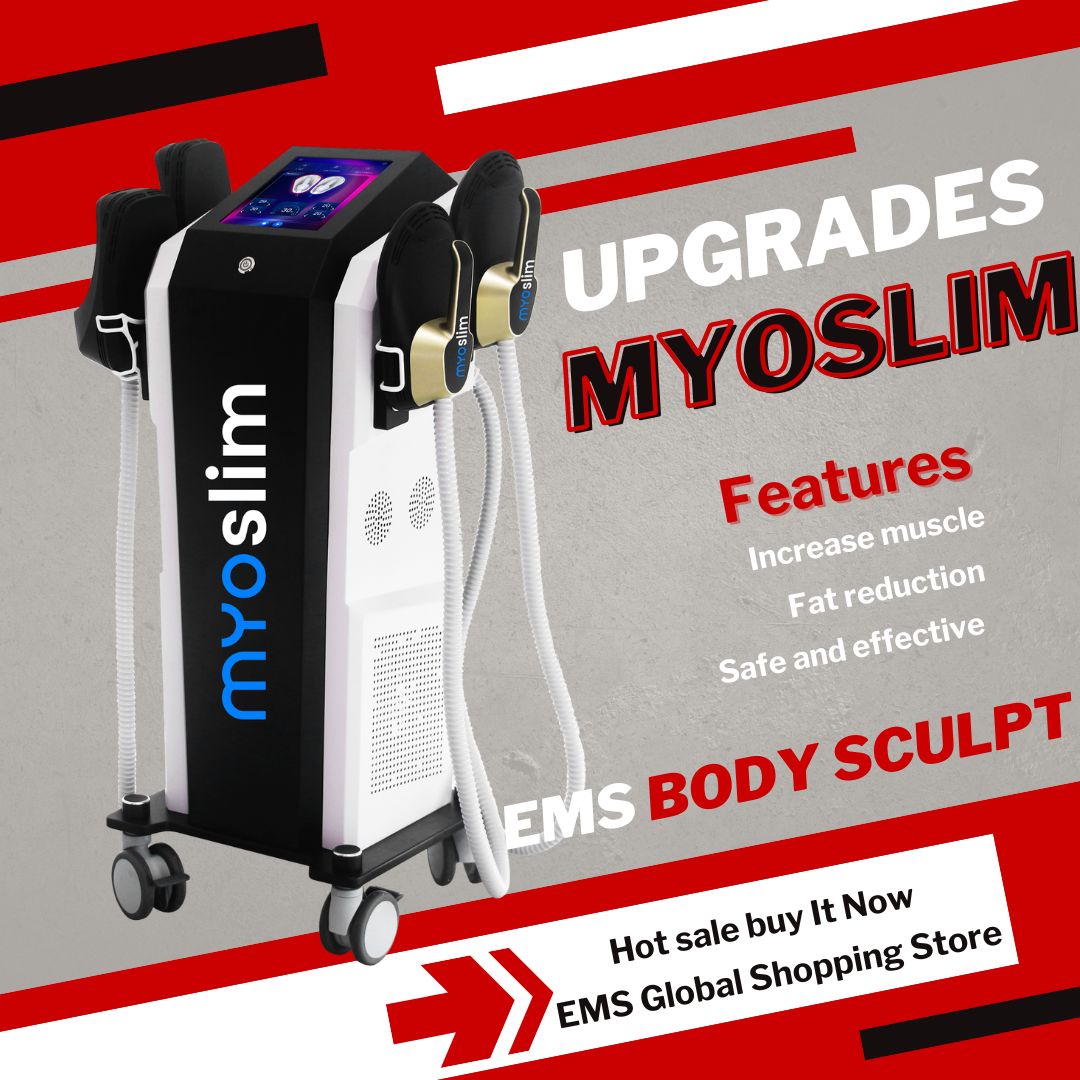 Professional Myoslim Sculpt Machine RF EMS Body Sculpting Weight Loss Massager Electromagnetic Fat Slimming Muscle Stimulation Device