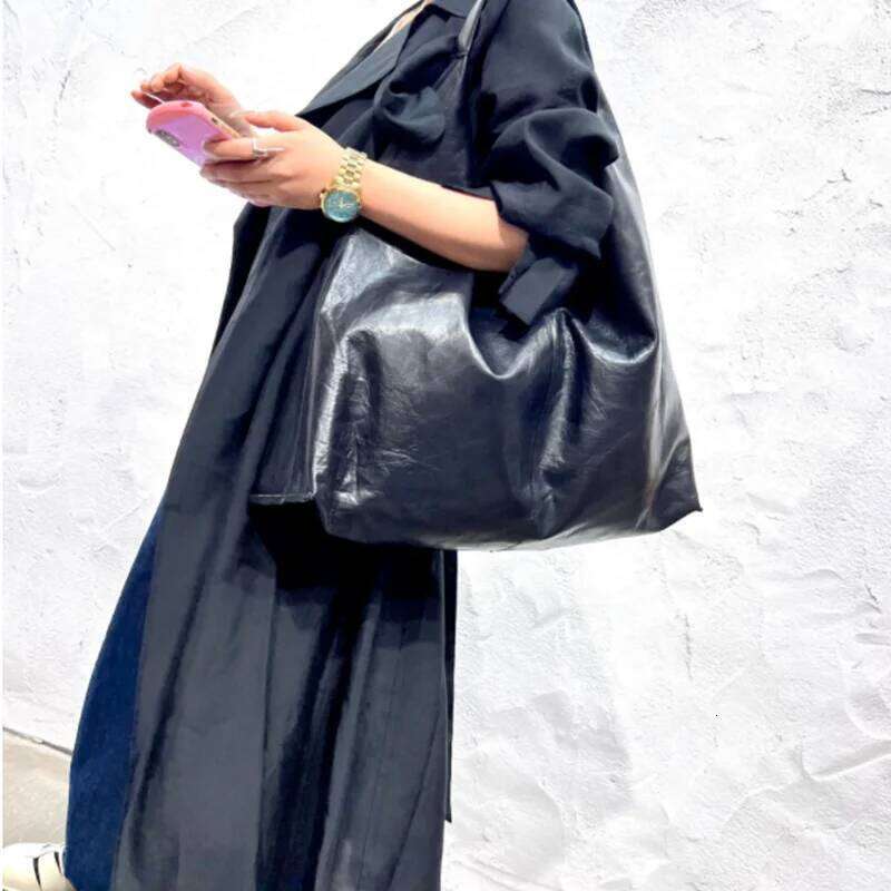 Designer Bag Genuine Leather Bag For Woman 100% Natural Cow Skin Tote Vintage Simple Design Shoulder Packs Cool Big Capacity BAG City Bag
