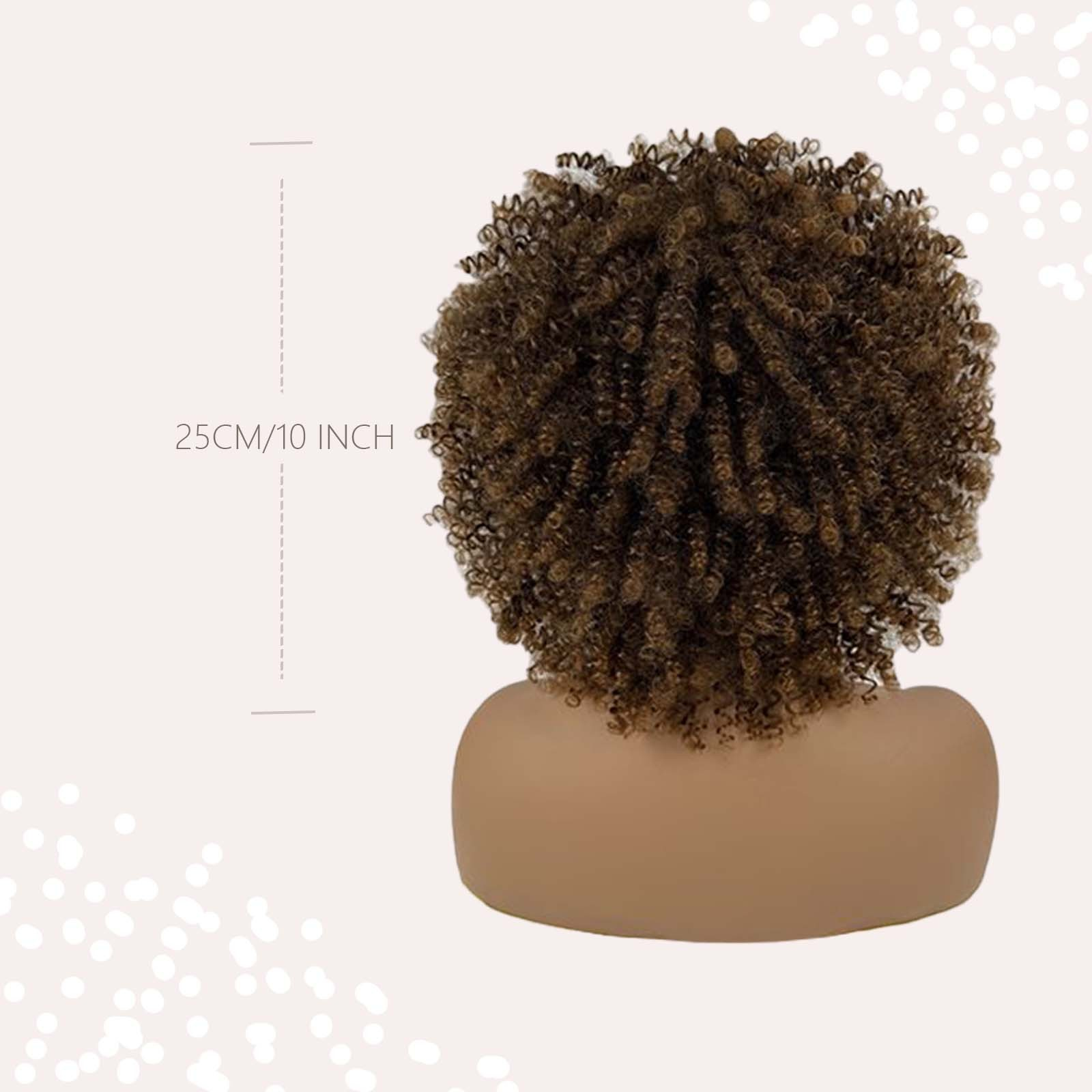 Factory wholesale of new cross-border European and American style natural explosion hairstyle short and fluffy small curl high-temperature hairpiece h