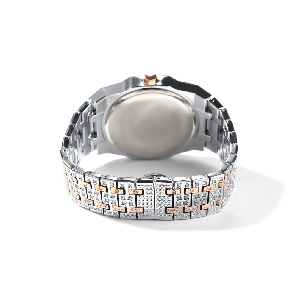 Luxury Jewelry VVS Moissanite High Quality Hip Hop New Octagon Bling Bling Star Watch Fashion Casual Waterproof Adult Mechanical Wristwatch Pass the d