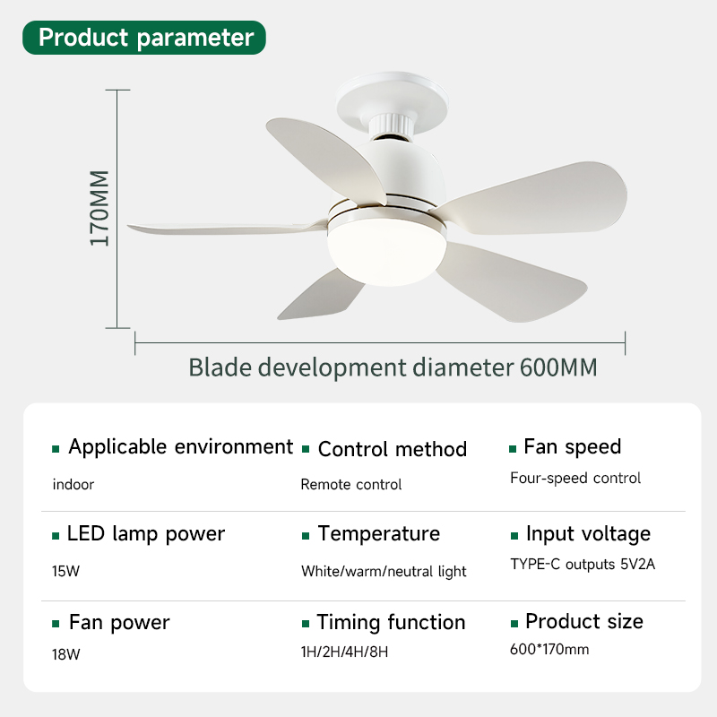 Sleek Design: Wall-Mounted Infinity Dimmer LED Lights + Quad Speed Oscillating Cooling