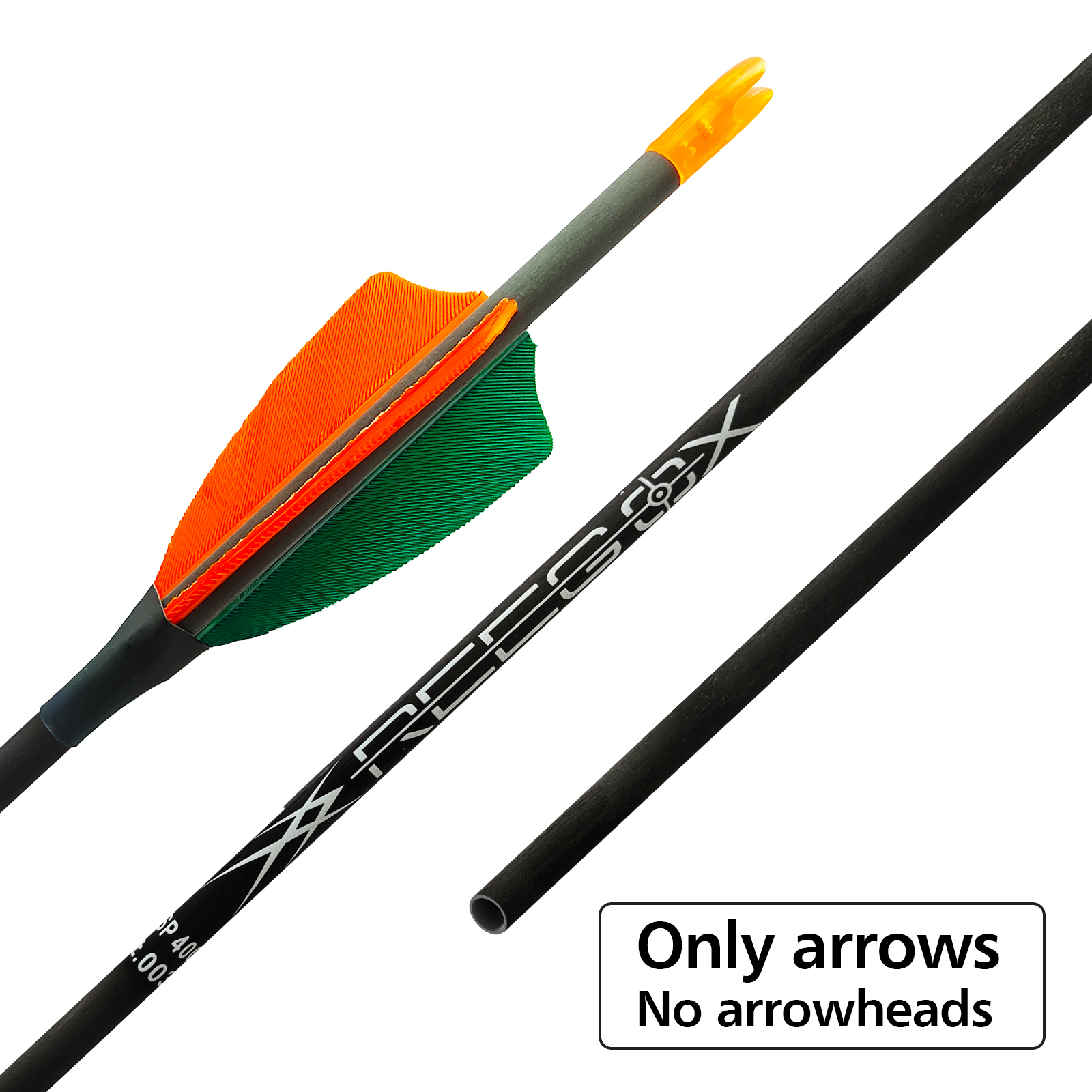 12Pieces Archery Targeting Arrows without Arrowheads 31inch Turkey Feathers Carbon Hunting Arrows 4.2mm Arrows for Recurve Bow & Compound Bow Spine 35